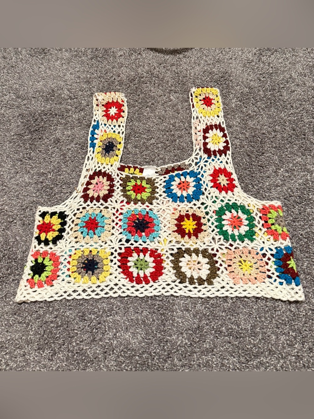 Crocheted Crop Tank Top